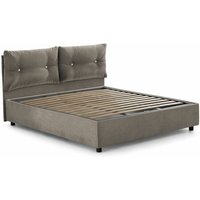 Einzelbett Adelaide, Containerbett mit Stoffbespannung, 100% Made in Italy, Frontöffnung, passend für Matratze 80x190 cm, Turteltaube - Talamo Italia Einzelbett Adelaide, Containerbett mit Stoffbespannung, 100% Made in Italy, Frontöffnung, passend für Matratze 80x190 cm, Turteltaube - Talamo Italia von TALAMO ITALIA