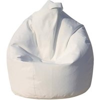 Eleganter Sitzsack, weiße Farbe, Maße 80 x 120 x 80 cm - Talamo Italia Eleganter Sitzsack, weiße Farbe, Maße 80 x 120 x 80 cm - Talamo Italia von TALAMO ITALIA