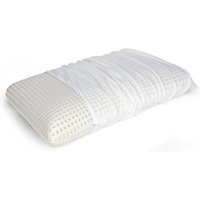 Kissen für das Bett, 100% Made in Italy, Abnehmbares Seifen-Kissen aus perforiertem Memory-Schaum, hypoallergen und atmungsaktiv, 70x40xh16 cm. von TALAMO ITALIA