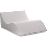 Klappbett Annabella, Puff umwandelbar in Doppelbett, 100% Made in Italy, Puff, umwandelbar in eine Chaiselongue aus Kunstleder, Cm 100x200h70, Weiß Klappbett Annabella, Puff umwandelbar in Doppelbett, 100% Made in Italy, Puff, umwandelbar in eine Chaiselongue aus Kunstleder, Cm 100x200h70, Weiß von TALAMO ITALIA