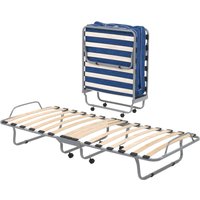 Talamo Italia - Dmora - Klappbett Dmagn, Einzelfaltbares orthopädisches Kinderbett, 100% Made in Italy, inklusive Matratze Cm 80x190 von TALAMO ITALIA