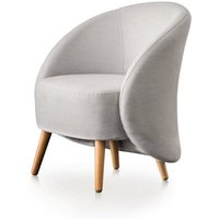 Lounge-Sessel Annarella, Design-Sessel für das Wohnzimmer, 100% Made in Italy, Relaxsessel aus gepolstertem Stoff, Cm 70x60h80, Grau - Talamo Italia Lounge-Sessel Annarella, Design-Sessel für das Wohnzimmer, 100% Made in Italy, Relaxsessel aus gepolstertem Stoff, Cm 70x60h80, Grau - Talamo Italia von TALAMO ITALIA
