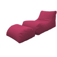 Moderne Chaiselongue fürs Wohnzimmer, Made in Italy, Sessel mit Fußstütze aus Nylon, Gepolsterter Sitzpuff für Schlafzimmer, 120x80h60 cm, Farbe Moderne Chaiselongue fürs Wohnzimmer, Made in Italy, Sessel mit Fußstütze aus Nylon, Gepolsterter Sitzpuff für Schlafzimmer, 120x80h60 cm, Farbe von TALAMO ITALIA