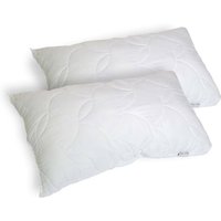 Paar Kopfkissen für Bett, 100 % Made in Italy, Kopfkissen aus Memory-Schaumstoff, hypoallergen und atmungsaktiv, 73 x 44 x H14 cm - Talamo Italia von TALAMO ITALIA