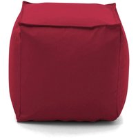 Puff Annalaura, Multifunktionshocker, 100% Made in Italy, Relaxsessel aus gepolstertem Stoff, Cm 45x45h45, Rot - Talamo Italia Puff Annalaura, Multifunktionshocker, 100% Made in Italy, Relaxsessel aus gepolstertem Stoff, Cm 45x45h45, Rot - Talamo Italia von TALAMO ITALIA