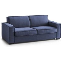 Schlafsofa Addolorata, 3-Sitzer-Sofa, 100% Made in Italy, Wohnzimmersofa mit drehbarer Öffnung, aus gepolstertem Stoff, mit schmalen Armlehnen, Cm von TALAMO ITALIA