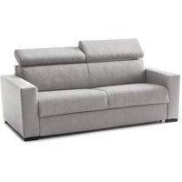 Schlafsofa Aiko, 3-Sitzer-Sofa, 100% Made in Italy, Wohnzimmersofa mit drehbarer Öffnung, mit verstellbaren Kopfstützen und serienmäßigen Armlehnen, von TALAMO ITALIA