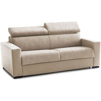 Schlafsofa Aisha, 3-Sitzer-Sofa, 100% Made in Italy, Wohnzimmersofa mit drehbarer Öffnung, mit verstellbaren Kopfstützen und schlanken Armlehnen, Cm Schlafsofa Aisha, 3-Sitzer-Sofa, 100% Made in Italy, Wohnzimmersofa mit drehbarer Öffnung, mit verstellbaren Kopfstützen und schlanken Armlehnen, Cm von TALAMO ITALIA