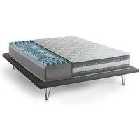 Talamo Italia - Dmora - Einzelmatratze Dmorell, Matratze aus Memory Foam und Gel mit 9 verschiedenen Zonen, 100% Made in Italy, Anti-Milbe und von TALAMO ITALIA