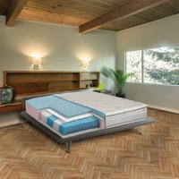 Talamo Italia - Dmora - Quadratische und halbe Matratze Dhemsle, Memory-Matratze und Taschenfedern und Silberionen, 100% Made in Italy, Anti-Milbe Talamo Italia - Dmora - Quadratische und halbe Matratze Dhemsle, Memory-Matratze und Taschenfedern und Silberionen, 100% Made in Italy, Anti-Milbe von TALAMO ITALIA