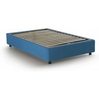 Talamo Italia - Doppelbett Elisa, Containerbett mit Stoffbespannung, 100% Made in Italy, Frontöffnung, passend für Matratze 160x190 cm, Blau Talamo Italia - Doppelbett Elisa, Containerbett mit Stoffbespannung, 100% Made in Italy, Frontöffnung, passend für Matratze 160x190 cm, Blau von TALAMO ITALIA