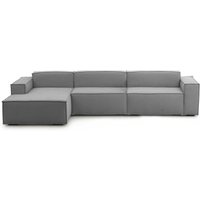 Festes Sofa Licia, Modulares 4-Sitzer-Sofa mit linker Halbinsel, 100% Made in Italy, Modernes Sofa aus Stoff, Cm 340x170h70, Grau - Talamo Italia Festes Sofa Licia, Modulares 4-Sitzer-Sofa mit linker Halbinsel, 100% Made in Italy, Modernes Sofa aus Stoff, Cm 340x170h70, Grau - Talamo Italia von TALAMO ITALIA