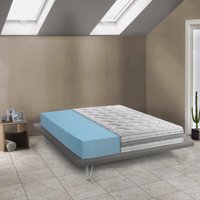 Talamo Italia - Quadratische und halbe Matratze Jennifer, Herausnehmbare Matratze aus Memory Foam und Waterfoam, 100% Made in Italy, Anti-Milbe und von TALAMO ITALIA