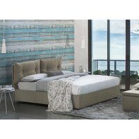 Talamo Italia - Quadratisches und halbes Bett Angelica, Containerbett mit Stoffbespannung, 100% Made in Italy, Frontöffnung, inklusive Matratze Cm Talamo Italia - Quadratisches und halbes Bett Angelica, Containerbett mit Stoffbespannung, 100% Made in Italy, Frontöffnung, inklusive Matratze Cm von TALAMO ITALIA