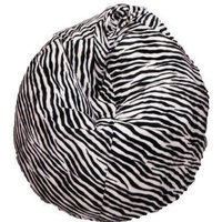 Talamo Italia Sackpouf mit "Zebra"-Muster, schwarz-weiß, Maße 80 x 120 x 80 cm von TALAMO ITALIA