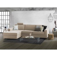 Talamo Italia - Schlafsofa Adelina, Ecksofa, 100% Made in Italy, Sofa mit Drehöffnung, Linke Containerhalbinsel, mit Standard-Armlehnen, Cm von TALAMO ITALIA