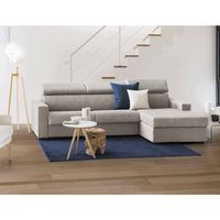 Talamo Italia - Schlafsofa Alberta, Ecksofa, 100% Made in Italy, Sofa mit Drehöffnung, mit rechter Containerhalbinsel, mit Standard-Armlehnen, Cm von TALAMO ITALIA