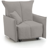 Schlafsofa Almerinda, Einzelsofa, 100% Made in Italy, Wohnzimmersessel mit Trolley-Öffnung, aus gepolstertem Stoff, mit Standard-Armlehnen, Cm von TALAMO ITALIA