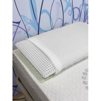 Talamo Italia Talamo Italia 2er-Set Kissen für das Bett, 100% Made in Italy, Abnehmbares "Seifen"-Kissen aus perforiertem Memory-Schaum, hypoallergen von TALAMO ITALIA