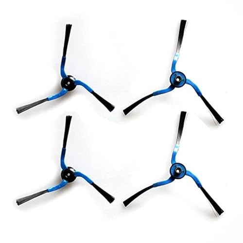 TALENTEC Home | 2X Paar Ersatz-Seitenbürsten kompatibel mit Samsung Navibot Staubsaugerroboter | 4 Stück, Farbe Schwarz/Blau von TALENTEC