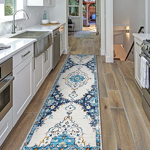 TALETA Durham Teppich Läufer, Orientalischer Küchenläufer, Teppich für Flur, Kücher, Beige 80x300cm von TALETA