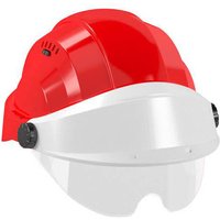 Helm 'orizon' rot weisses visier mit brille Taliaplast 563761 von TALIAPLAST