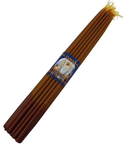 TALISMAN4U Stabkerzen aus natürlichem Bienenwachs, 28 cm hoch, gesegnete Kirche, Jerusalem Heiliges Land, 33 Stück TALISMAN4U Stabkerzen aus natürlichem Bienenwachs, 28 cm hoch, gesegnete Kirche, Jerusalem Heiliges Land, 33 Stück von TALISMAN4U