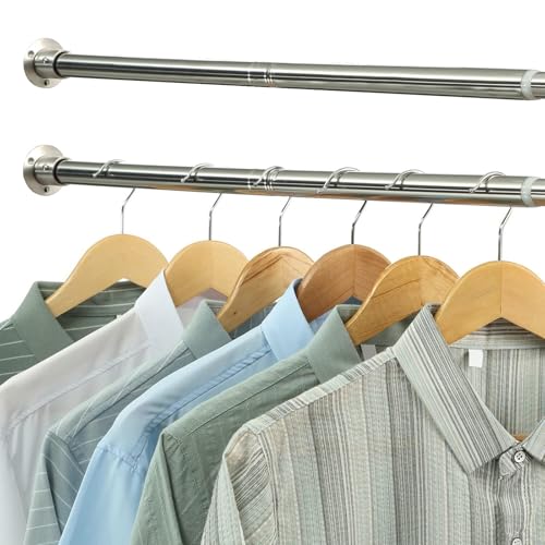 TALITARE Ausziehbare Garderoben-Stange, 38-137cm Edelstahl Kleiderbgel, Verstellbare Garderobenstange, Silber, Glnzend, Fr Schlafzimmer, Badezimmer, Garten, Husliche oder Gewerbliche Anwendungen TALITARE Ausziehbare Garderoben-Stange, 38-137cm Edelstahl Kleiderbgel, Verstellbare Garderobenstange, Silber, Glnzend, Fr Schlafzimmer, Badezimmer, Garten, Husliche oder Gewerbliche Anwendungen von TALITARE