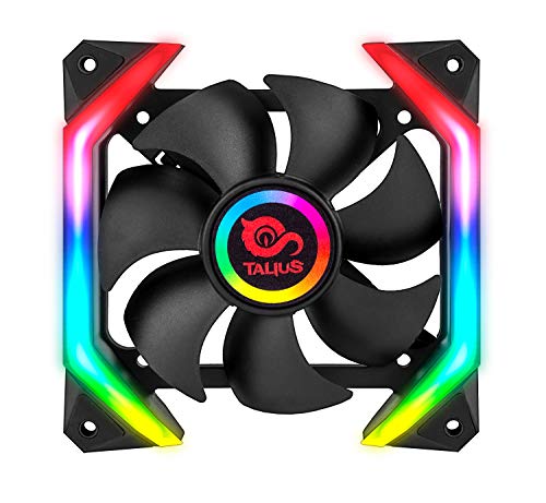 Talius Shield Spectrum Lüfter 12cm Retail Sweep-Effekte Pulse Spirale Doppelring LED Anschluss 6 Pin (1 Fan Shield Spectrum) von TALIUS