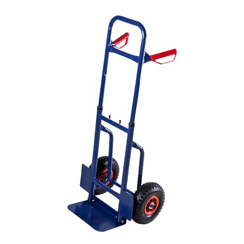 Sackkarre Transportkarre klappbar Stahlrohrrahmen 200 kg Traglast luftgefüllte Profil-Gummireifen Radschutz ergonomische Griffe Sackkarre Transportkarre klappbar Stahlrohrrahmen 200 kg Traglast luftgefüllte Profil-Gummireifen Radschutz ergonomische Griffe von TALK-POINT