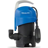 D-dw 400 Schmutzwasserpumpe - 8.400 L/u - 440W - Förderhöhe 7 m - Korngröße 30 mm - Mit Schwimmer - Tauchpumpe - Blau / Schwarz - Tallas von TALLAS