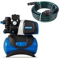 D-boost 850 mit Ansaugschlauch - Hauswasserwerk - 3.180 L/u - 850W - Förderhöhe 43 m - Automatische Ein- / Ausschaltung - Inkl. Wasserfilter - Blau / von TALLAS