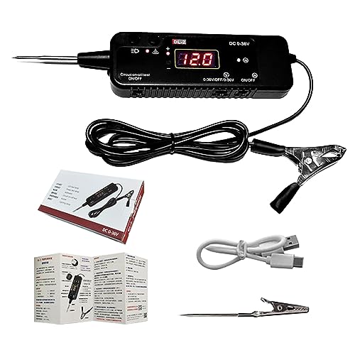 Smart Circuit Tester Power Probe, 0-36V Automotive Test Light Digital LED Circuit Tester DC Voltage Light Tester Digital Circuit Tester Short Circuit Tester Smart Circuit Tester Power Probe, 0-36V Automotive Test Light Digital LED Circuit Tester DC Voltage Light Tester Digital Circuit Tester Short Circuit Tester von TALOEYH