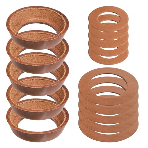 TALOEYH 5 Satz Dichtung Griff Pumpe, Typ 75 Leder Dichtung Pumpe Ersatzteile Kolbenhülsen Lederhülse für effektive Pumpenleistung TALOEYH 5 Satz Dichtung Griff Pumpe, Typ 75 Leder Dichtung Pumpe Ersatzteile Kolbenhülsen Lederhülse für effektive Pumpenleistung von TALOEYH