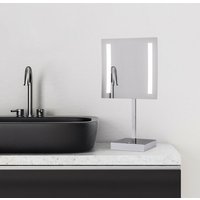 Kosmetikspiegel beleuchtet mit led - Schminkspiegel Talos Paros 20 x 20 cm - Rasierspiegel mit 3-facher Vergrößerung - zweistufigem von TALOS