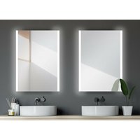 Talos - Loft Badspiegel 50 x 70 cm - Badezimmerspiegel mit led Beleuchtung in neutralweiß - Spiegel mit An-Aus Taster am Rahmen von TALOS