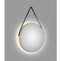 TALOS Dekospiegel, rund, Ø: 80 cm - goldfarben von TALOS