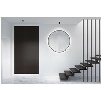 Black Oros Light Spiegel rund � 100 cm � runder Wandspiegel in matt schwarz - Wandspiegel mit led - Badspiegel rund mit hochwertigen Aluminiumrahmen von TALOS