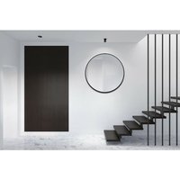 Talos Black Oros Matt Spiegel - rund, 100 cm - runder Wandspiegel in matt schwarz - Badspiegel rund mit hochwertigen Aluminiumrahmen - Dekospiegel von TALOS