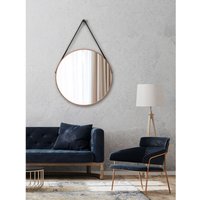 Talos Copper Style Spiegel - rund, 80 cm - runder Wandspiegel in kupfer - Badspiegel rund mit hochwertigen Aluminiumrahmen - Dekospiegel Talos Copper Style Spiegel - rund, 80 cm - runder Wandspiegel in kupfer - Badspiegel rund mit hochwertigen Aluminiumrahmen - Dekospiegel von TALOS