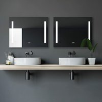 Talos Moon Badspiegel mit Beleuchtung - LED Badezimmerspiegel 120x70 cm - LED Spiegel mit umlaufenden Raumlicht - Spiegel mit Lichtfarbe neutralweiß von TALOS