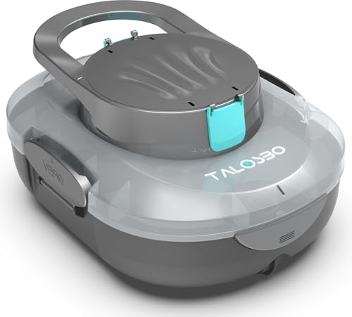 TALOSBO Pleco S1 Poolroboter, 80 Min Automatische Reinigung, Dual Motoren Poolreiniger Selbsteinparkfunktion mit 2,5 Stunden Ladezeit Poolsauger Akku für Flache Böden Pools TALOSBO Pleco S1 Poolroboter, 80 Min Automatische Reinigung, Dual Motoren Poolreiniger Selbsteinparkfunktion mit 2,5 Stunden Ladezeit Poolsauger Akku für Flache Böden Pools von TALOSBO