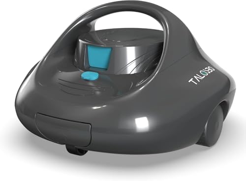 TALOSBO Pleco Se Poolsauger Roboter 130 Mins Reinigung, Poolroboter Akku mit 2.5h Aufladen, Selbstparkend, Automatische Poolreiniger für Oberirdische Pool bis zu 80 m² TALOSBO Pleco Se Poolsauger Roboter 130 Mins Reinigung, Poolroboter Akku mit 2.5h Aufladen, Selbstparkend, Automatische Poolreiniger für Oberirdische Pool bis zu 80 m² von TALOSBO
