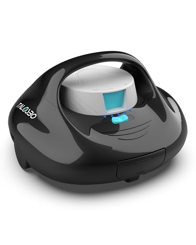 TALOSBO Pleco Se Poolsauger Roboter 130 Mins Reinigung, Poolroboter Akku mit 2.5h Aufladen, Selbstparkend, Automatische Poolreiniger für Oberirdische Pool bis zu 80 m² TALOSBO Pleco Se Poolsauger Roboter 130 Mins Reinigung, Poolroboter Akku mit 2.5h Aufladen, Selbstparkend, Automatische Poolreiniger für Oberirdische Pool bis zu 80 m² von TALOSBO