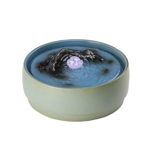 Desktop-Brunnen, Tisch-Entspannungsbrunnen mit fließendem Wasser for die Dekoration von Wohnzimmer und Büro von TALWHAH