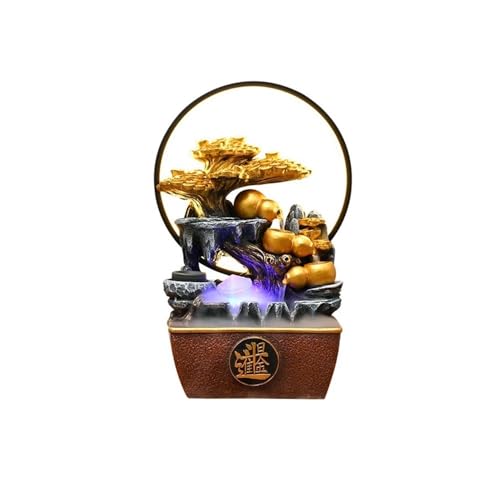 Desktop-Brunnen, Tischbrunnen Reichtum Fluss Dekor Zyklisches Wasser Feng Shui Ornament for Wohnzimmer von TALWHAH