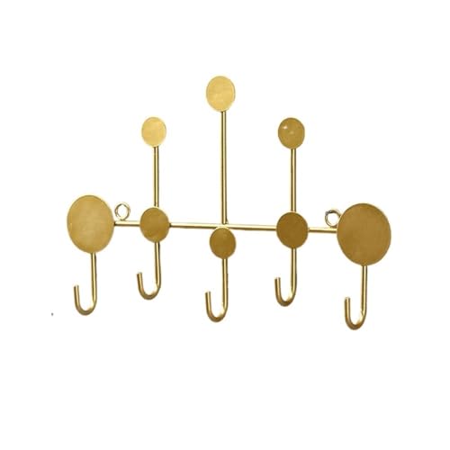 TALWHAH Wandgarderobe, Eisen-Wandhaken for die Tür – platzsparende Kleiderbügel(Gold,32cm) von TALWHAH