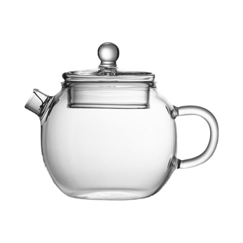 Teekanne, Hitzebeständige Teekanne aus Glas mit Deckel – Tragbarer Gongfu-Teekocher, durchsichtiger Mini-Wasserkocher von TALWHAH