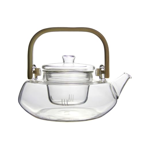Teekanne, Teekanne aus Glas mit Sieb, vielseitig einsetzbar for Tee/Kaffee, hitzebeständig von TALWHAH
