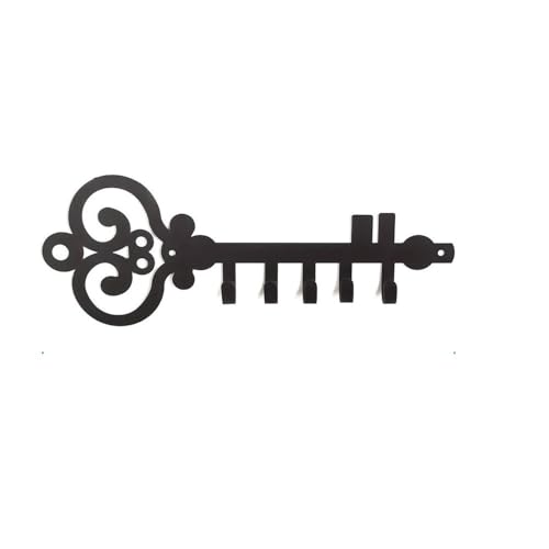 Wandgarderobe, 1PC Wand Schlüsselbund Lagerung Haken for Wand Dekorative Schwarz Metall Schlüssel Organizer Rack Haken for Wand von TALWHAH
